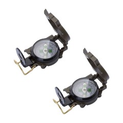 US 1-2 Pack Metal Pocket Army Style Compass Military Outdoor Adjustable luminous