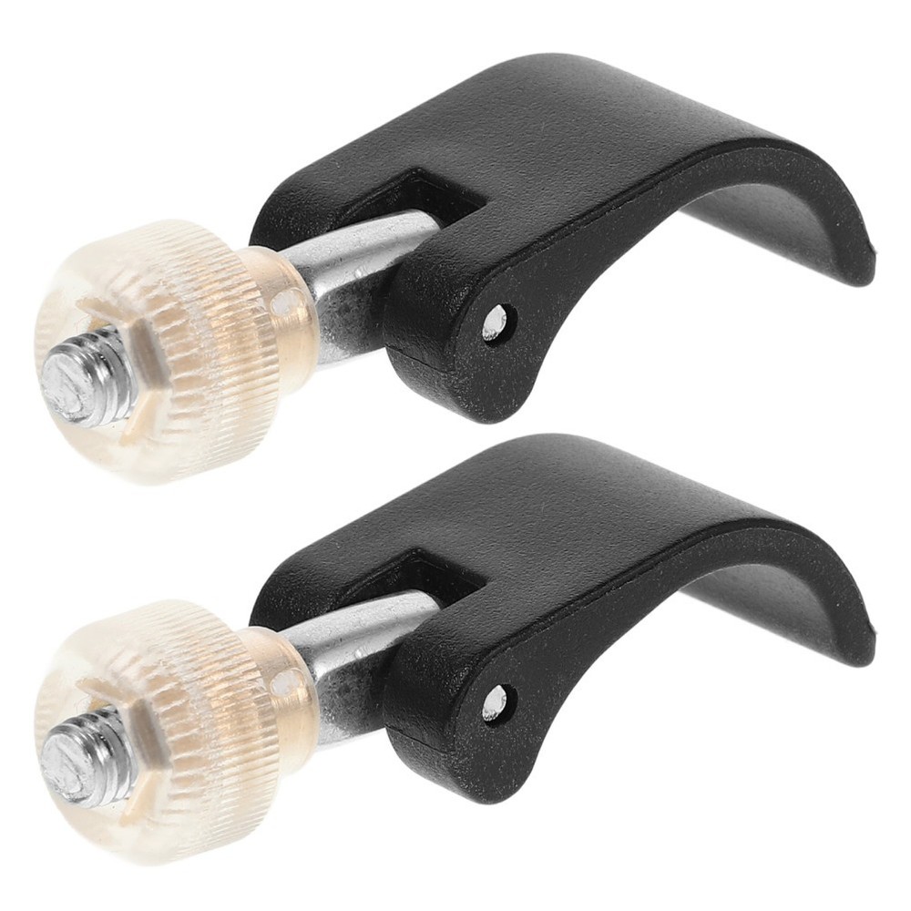 2Pcs Adjustable Hiking Pole Accessories Nylon Locks for Stable Climbing Black