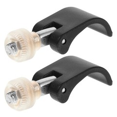 2Pcs Adjustable Hiking Pole Accessories Nylon Locks for Stable Climbing Black