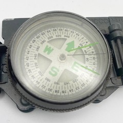US Military Hunter Green Lensatic Compass – Working