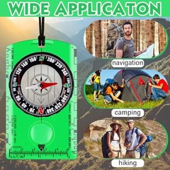 Geiserailie Acrylic Orienteering Hiking Compass Navigation Backpacking 20