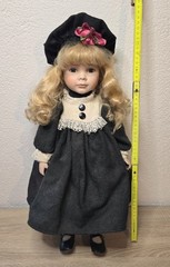 Porcelain Doll 50cm Collector Doll Soft Body Original Clothes Vintage