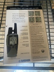 NOB Garmin Rino 120 Handheld Hiking GPS Navigator 2-way Radio Free Shipping