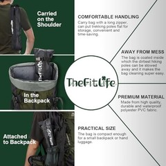 Collapsible Trekking Poles Hiking Walking Sticks Lightweight Folding Pair