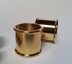 BEADED BRASS COLLARS Choice of 10 SIZES 19mm-30mm i/d. for Walking Stick Making