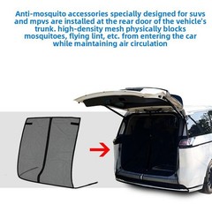 Car For Tailgate Magnetic Mesh Screen 148x144cm for SUV Van Air Circulation