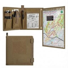 Map Case, Military Map Protector, Water-Resistant Map Pouch Holder for Tan