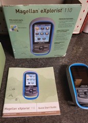 Magellan eXplorist 110 Handheld Geocaching GPS TESTED WORKS + Manual & Box 2011