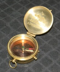 Dollond London – Compass 50mm Gold Tone / Brass with Inscription