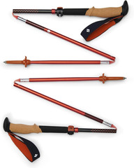 BLACK DIAMOND Pursuit Trekking Poles (Pair) | Natural Cork Grips | Flicklock Adj