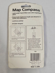 Ozark Trails Map Compass Distance Inches Millimeters Luminous Point Lanyard