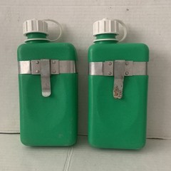 Set Of 2 Vintage Palco 1 Quart Green Canteens