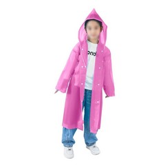Kids Transparent Raincoat Extra Thick Long Design for School and Travel