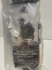 Trekking Poles by TrailBuddy Ultra Strong Aluminum Cork Adjustable W/Bag