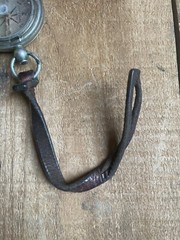 Antique 1910s-20s Keuffel Esser Co Pocket Compass w Leather Strap Hunting Survey