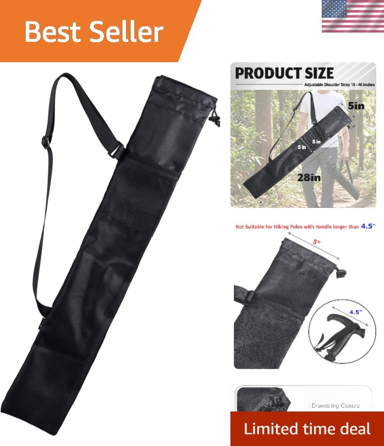 Trekking Poles Carry Bag Portable Hiking Poles Carrying Shoulder Bag Tent Pol…