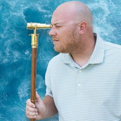 Brass Telescope and Walking Stick | 3-Piece Break-Down Design | 37″ Overall