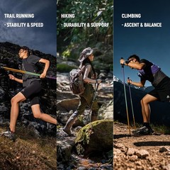 Collapsible Trekking Poles Walking Hiking Sticks Trail Running