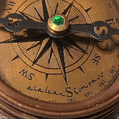 Aladean Brass Compass – 2 1/4″ – To My Grandson