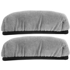 2Pcs Lightweight Grey Crutch Padding Soft Sponge Material Anti-Collision Covers