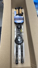 NEW! Cascade Mountain Tech 100% Carbon Fiber Quick Lock Trekking Poles Cork Grip