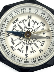 VTG 1936 Taylor Leedawl Compass #2920 Black Bakelite w/Original Box. It Works