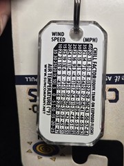 Sun Company Therm-O-Compass #802 Key Ring Zipper Pull Thermometer Compass…