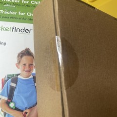 Pocket Finder Outdoor GPS Tracker for Children, Seniors, Pets – White