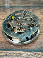 Christmas Gift, Personalized Engraved Sundial Compass, Anniversary Gift