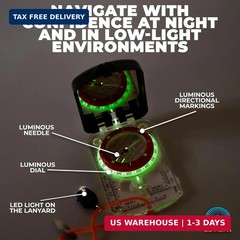 Pathfinder Sighting Compass – Precise Navigation, Hiking and Orienteering Mirror