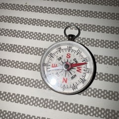 Vintage Metal Pocket Size Novelty Compass
