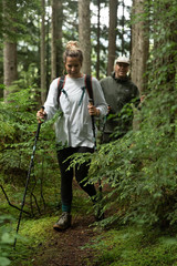 Lightweight Aircraft-Grade Aluminum Trekking Poles with Extended down Grip plus