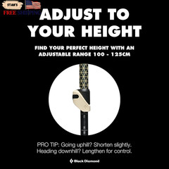 Trail Trekking Poles (Pair) | Lightweight Aluminum Hiking Poles | Natural Co …