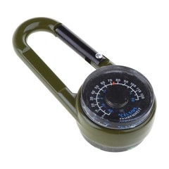 Outdoor Carabiner with Compasses and Thermometers Snap Hook keychains Enduring