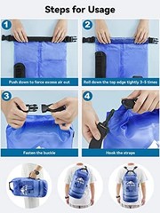 Dry Bag Waterproof for Women Men, 5L/10L/20L//40L Roll Top 30L Bluish Violet