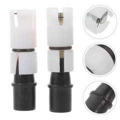 2 Pcs Extension Tube Cane Trekking Pole Attachment Hiking Stick Expansion