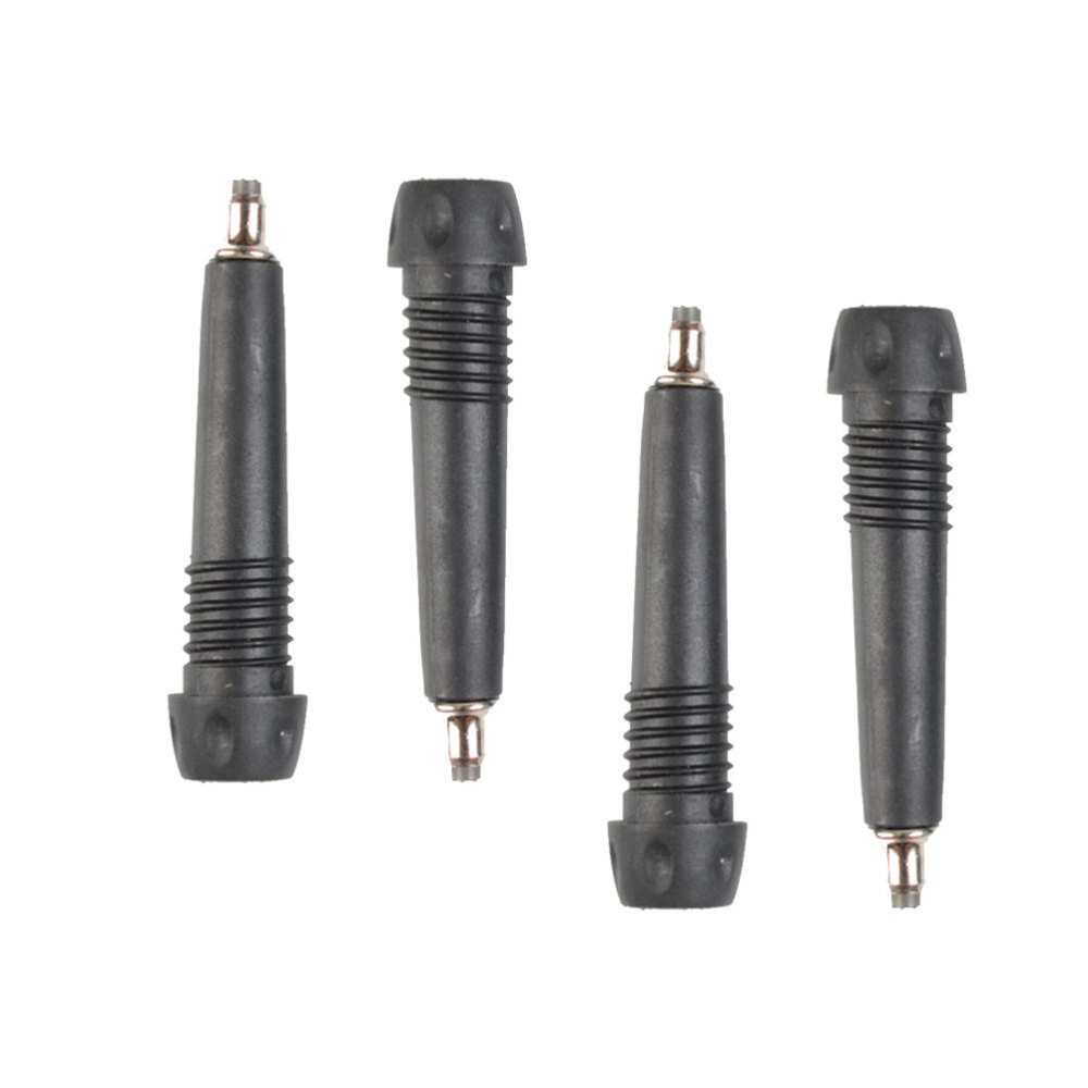 4pcs Replacement Rubber Tips Set Tungsten Rod Tip for Trekking Poles Heavy Duty