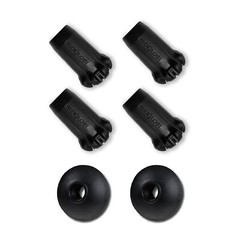 Trekking Pole Accessory Set – Includes 4 Rubber Tips & 2 Mud Baskets for Hiki…