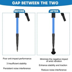 6 Pack Nordic Walking Poles Rubber Bumpers 3 Pairs Rubber Bumpers for Hiking Poles…