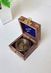 SUGRA ART Personalized Compass with Magnifier, Multifunctional Custom Compass