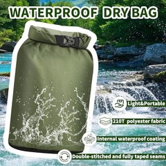 Dry Bag Waterproof 3 Pack Lightweight Dry Sack, 6L&10L&20L Outdoor Stuff Green
