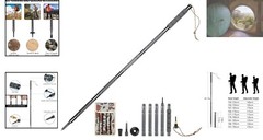 Durable Aluminum Hiking Stick with Anti-Slip Grip & Emergency Compass – 41 Inch