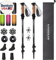 Nordic Walking Stick, TP1 Hiking Poles Retractable Lightweight 7075 Aluminum, Tr