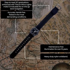Tritium Wrist Compass J582T – Military-Grade Glow Compass for Night Adventures