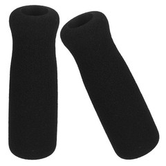 2Pcs Durable Crutch Handle Grips Black Sponge Thicken Nonslip Walking Cane Wraps