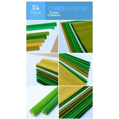 Grass Landscape Mat Roll for Architectural Models and Wargame Scenery Use