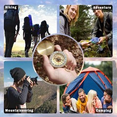 Compass Kids, Portable Compass Pocket Compass, Compass Outdoor, Waterproof…