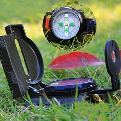 2026 NEW STYLE 3IN1 MILITARY HIKING CAMPING LENSATIC COMPASS LENS RULER OD Green