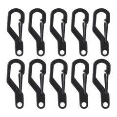 D Shaped Spring Snap Hook Carabiner 28mm for Keyrings Backpacks Gear Loops Zinc