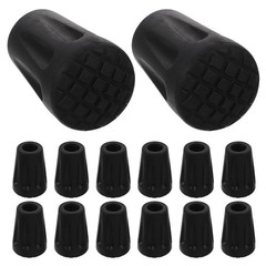 20Pcs Durable Rubber Trekking Pole Tips for Hiking Non-Skid Walking Stick Ends
